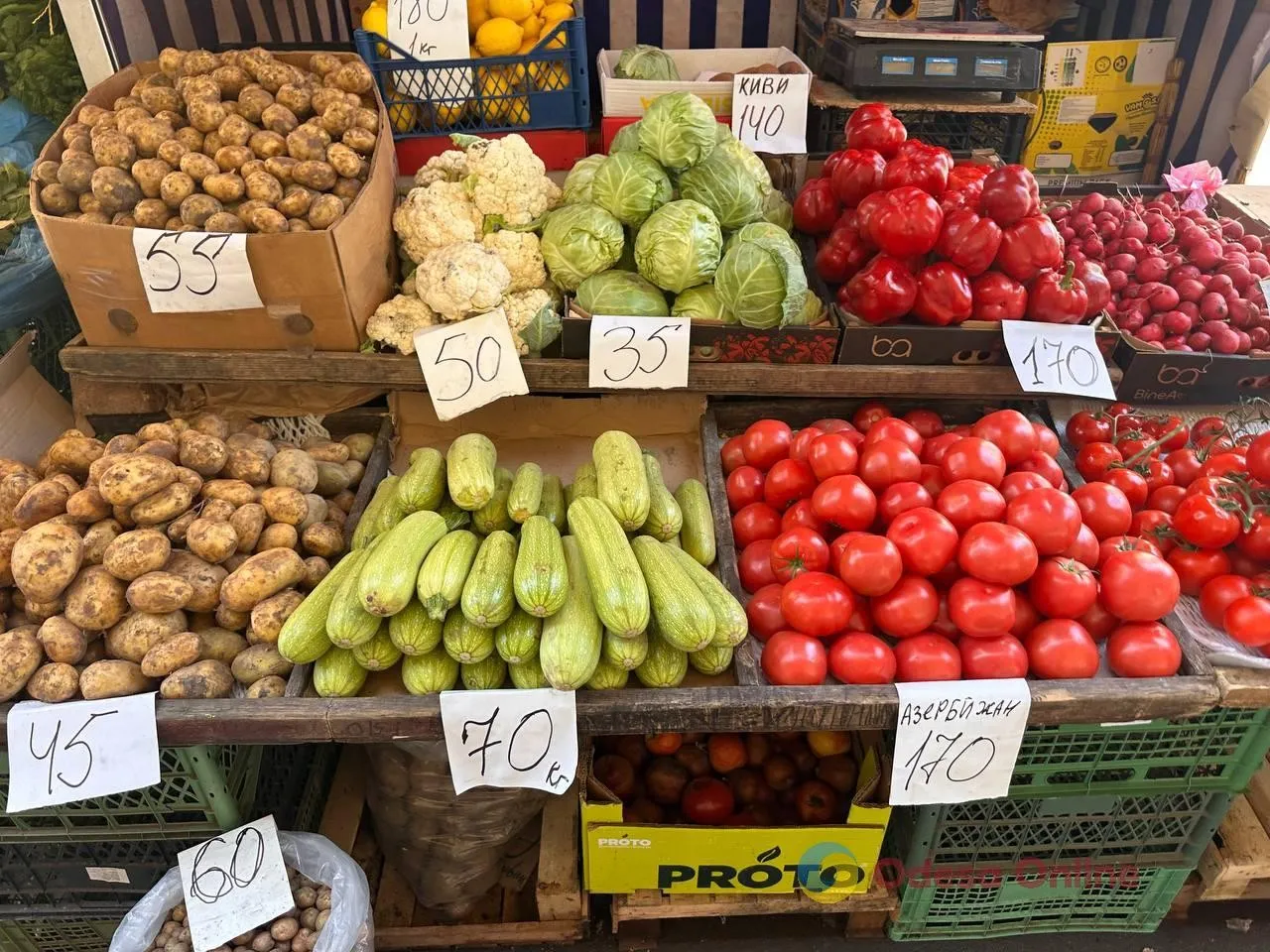 Вартість продуктів на Привозі: скільки коштують м’ясо, овочі та фрукти в Одесі